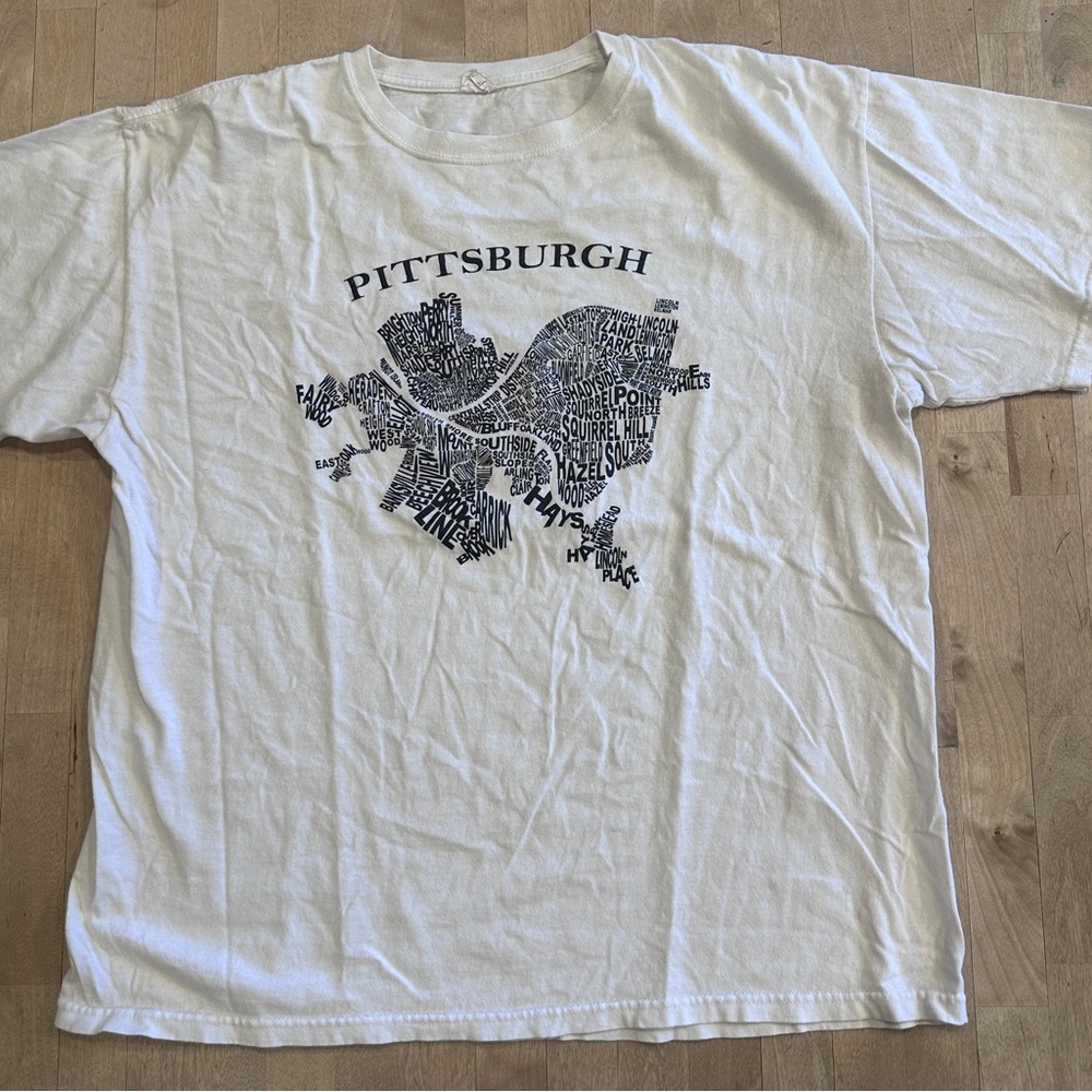 White Pittsburgh Graphic T-Shirt